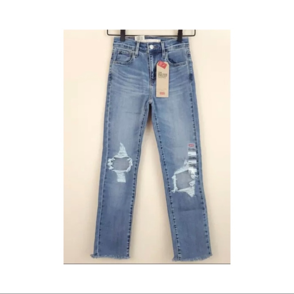 LEVI’S 724 HIGH RISE STERLING CROP Size 29
